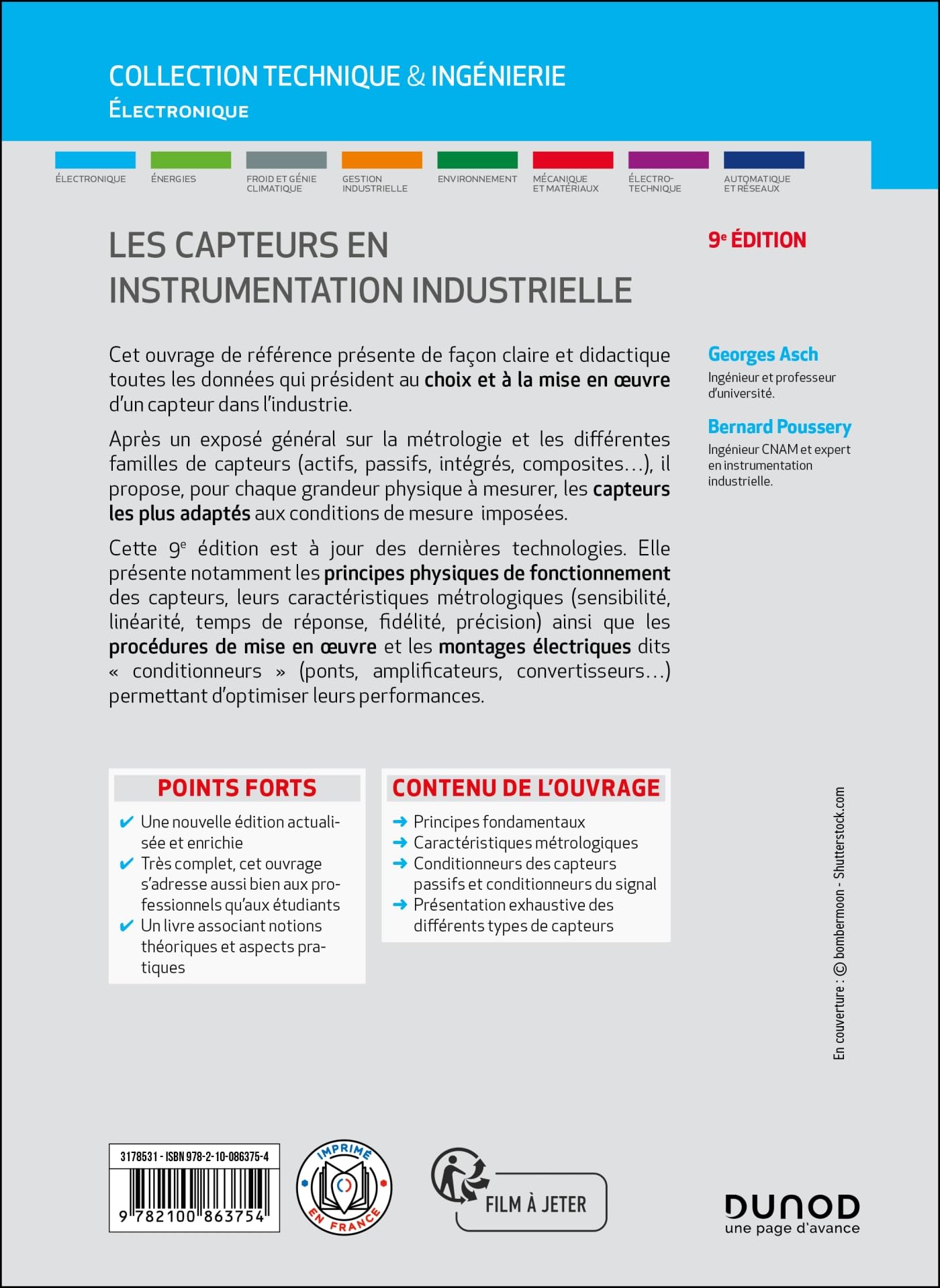 Les capteurs en instrumentation industrielle - 9e éd.