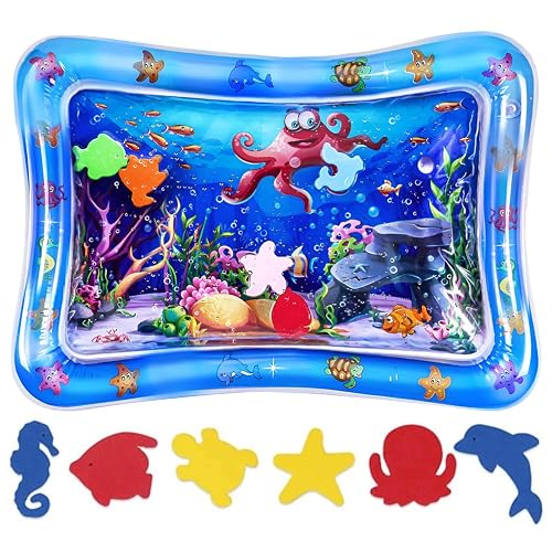 Sinwind Almohadilla Agua Inflable, Cojín Colchones de tiempo boca abajo para bebés y niños pequeños, Estimulación del Crecimiento