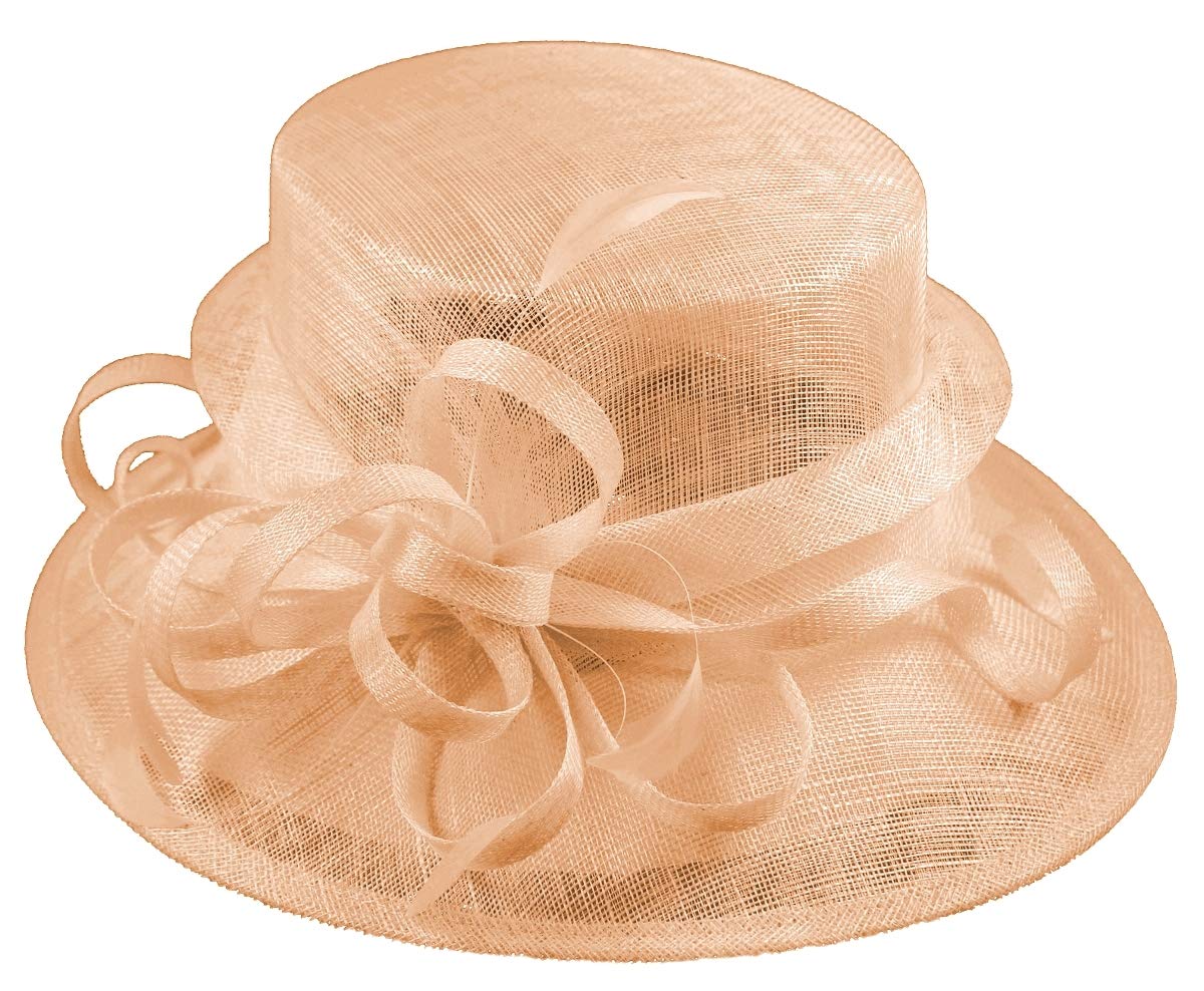 Elegance Collection Sinamay Loops Wedding Hat In Silver - Foto 3