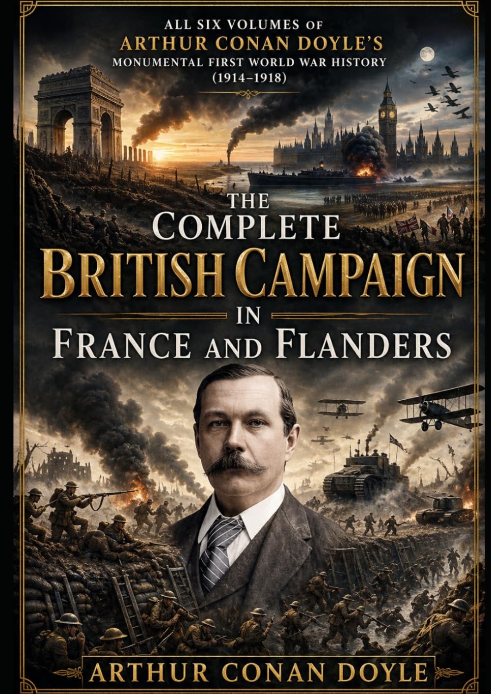 The Complete British Campaign in France and Flanders: All Six Volumes of Arthur Conan Doyle’s Monumental First World War History (1914–1918)