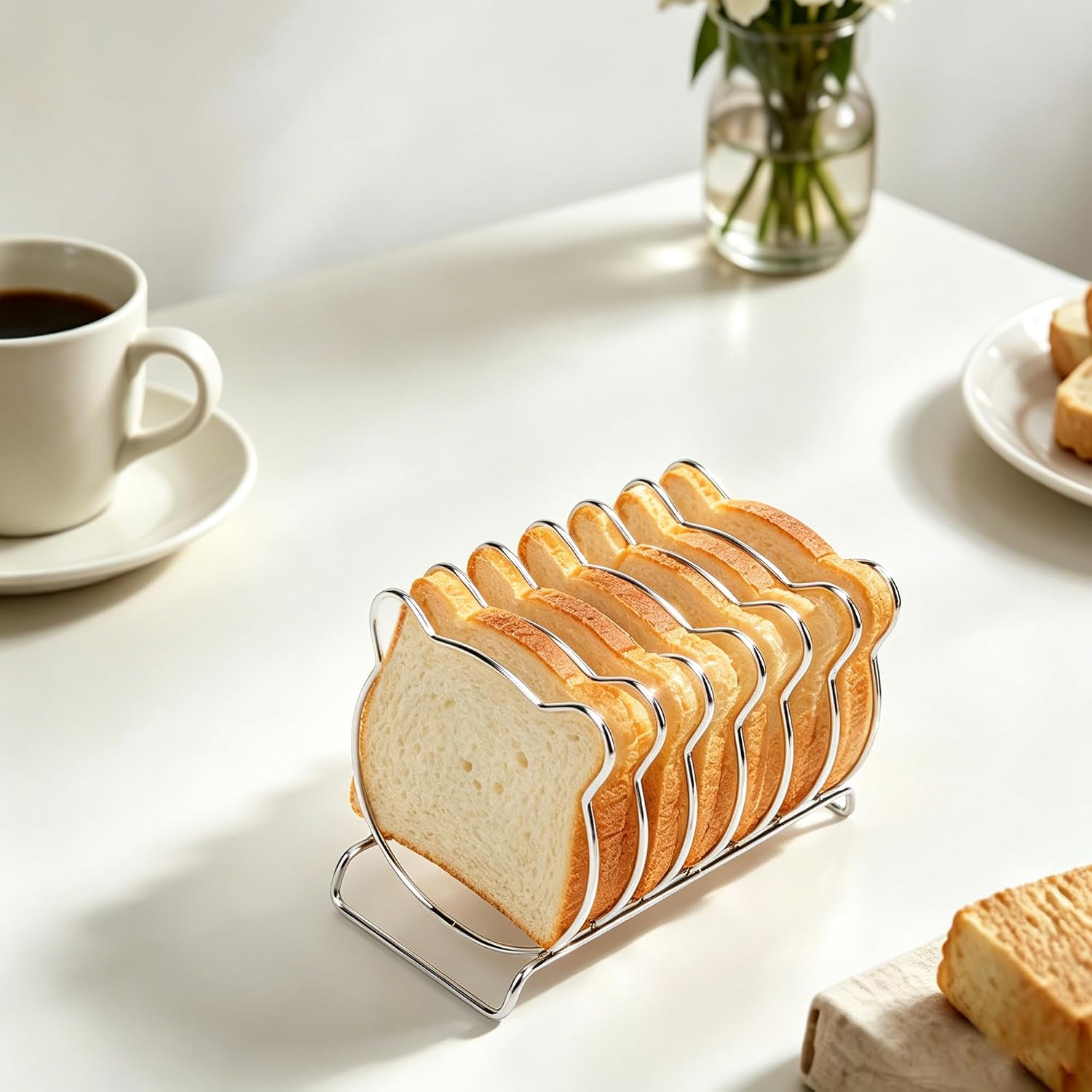 Stainless Steel Toast Rack Bread Holder for Air Fryer Oven