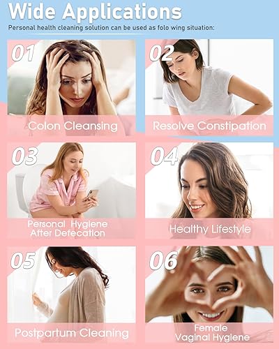 Miniatura 5 de Enema Douche - Botella antiretroflujo, botella de ducha Amal para limpieza de colon y estreñimiento, bombilla de enema anal con 5 boquillas, kit de