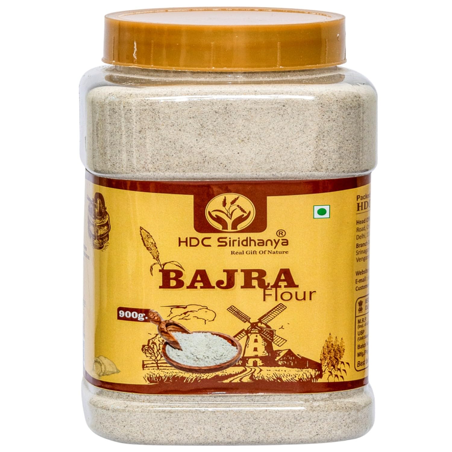 HDC Siridhanya natural organic roasted bajra flour/Atta| (Gwt.900gms.) chakki ground pearl millet flour | gluten free | 100% organically grown from Andhra Pradesh, Pack of (3) (B0CWCXS4Y8) Amazon Price History, Amazon Price Tracker