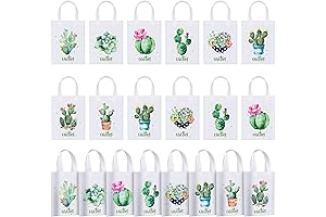 Cactus Ribbon Party Favor Bags (24-Pack)