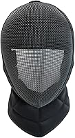 Upgraded Fencing Mask Helmet - Protective Gear for Coaches, Practice & Competition with Elastic Band & Chin Support