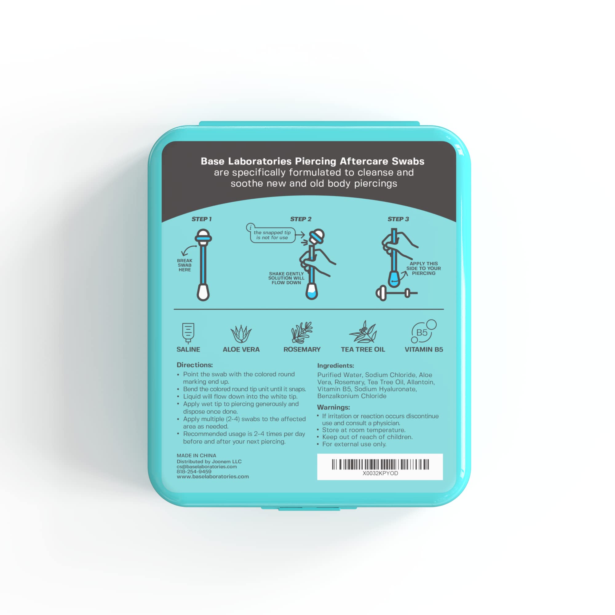 Buy Base Labs Piercing Aftercare Swabs for Piercing Bump Treatment