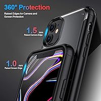 Vista 4 de ORIbox - Funda compatible con el iPhone 11, translúcida, mate, inastillable, resistente a los arañazos