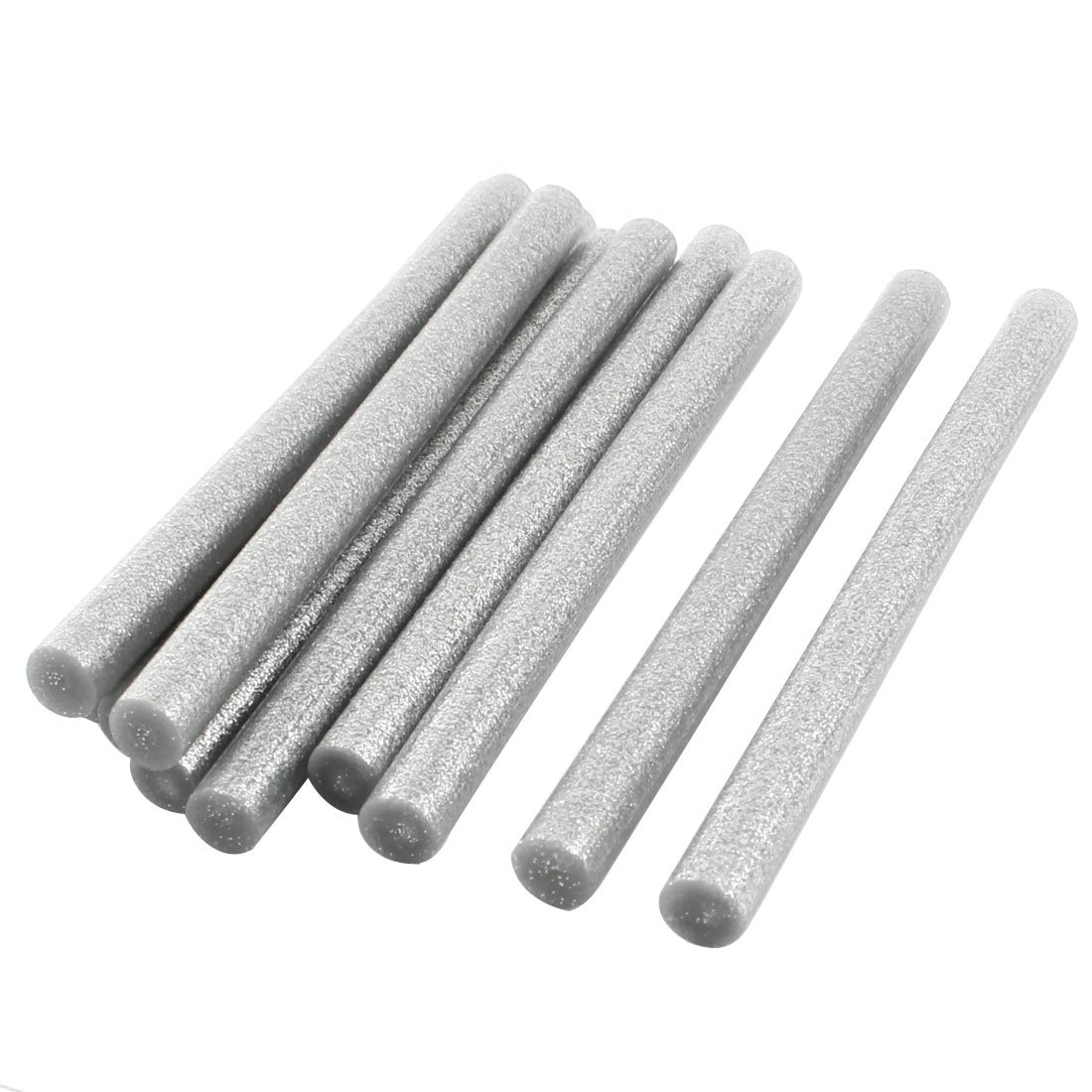 Uxcell Silver Sourcingmap 10Pcs 11Mm X 150Mm Tone Glitter Hot Melt Glue Adhesive Stick