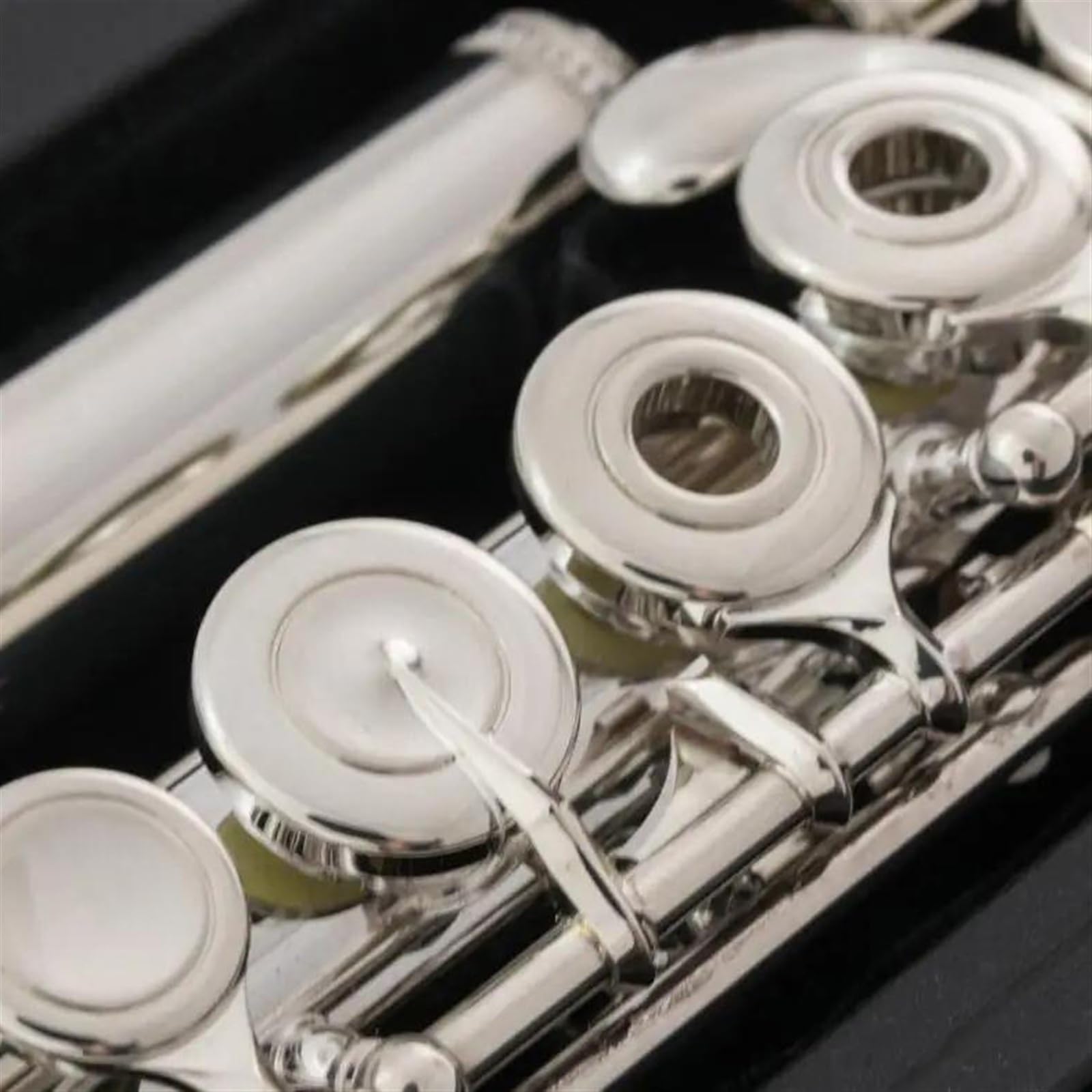 Professionelle Geteilte E-Taste, Versilberte Kupfernickel-Flöte, C-Ton, Offene Flöten Mit 17 Löchern Querflöte für Anfänger