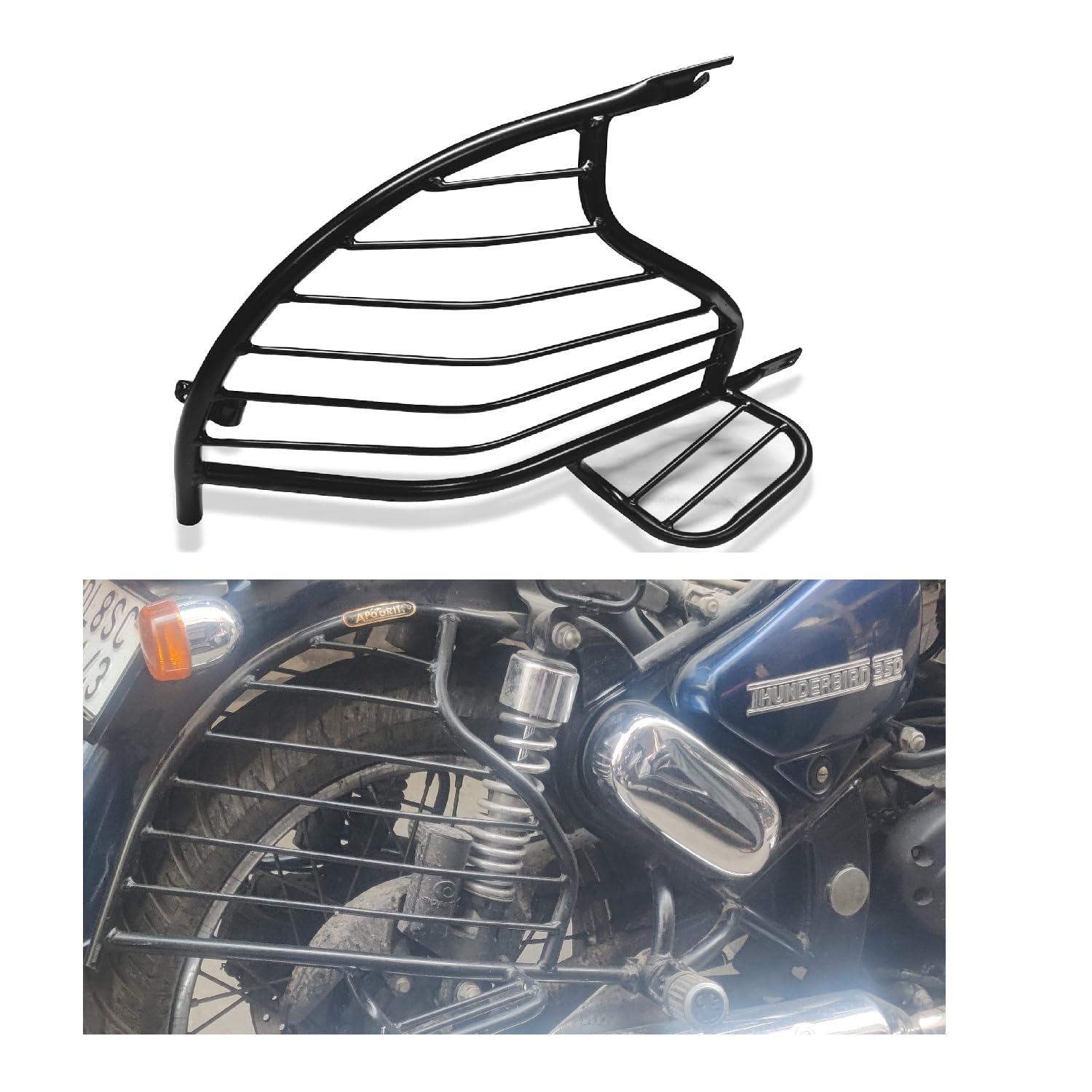 R.J.VON - Saree Guard Safety and Protection only Right side For RE Thunderbird 350-image-48