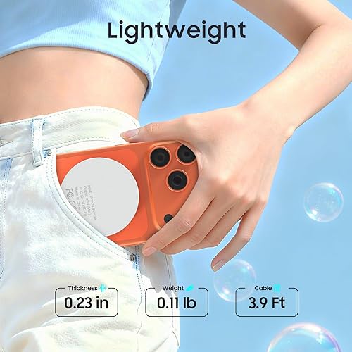 Miniatura 5 de Cargador seguro Mag de 20 W con adaptador PD de 25 W - Cargador magnético para iPhone serie 171615141312, almohadilla de carga de iPhone para