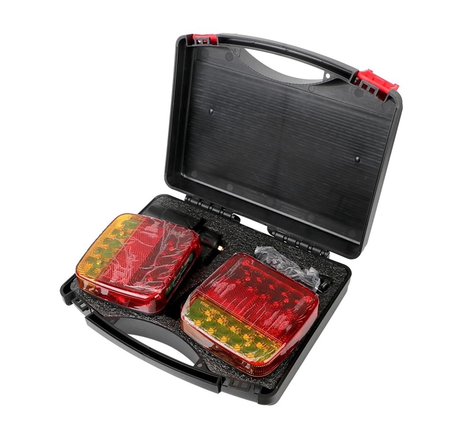 Remolque trasero Luces Traseras Camión Lente Reflectante Inalámbricas Recargables Luces Freno LED Luz Señal Giro Trasera Remolque Caravana Autocaravana Camión Lámpara Trasera