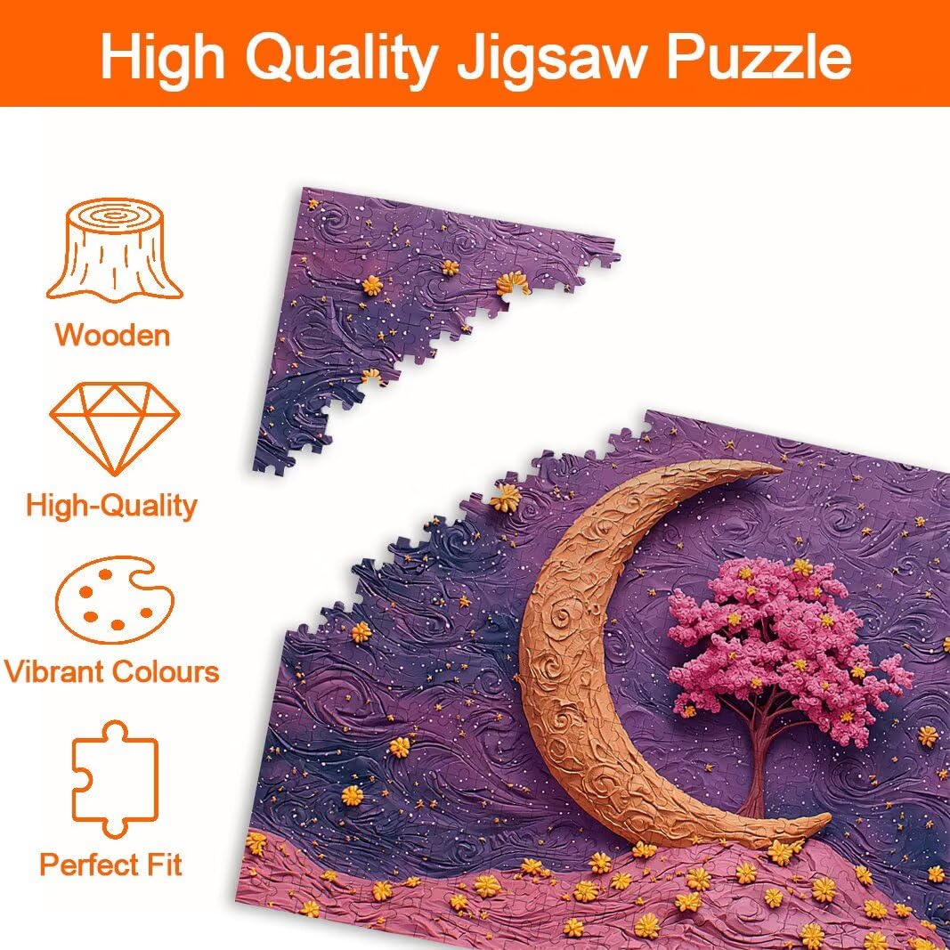 Puzzle 2000 elementów dla dorosłych, układanka księżycowa na prezenty -8192