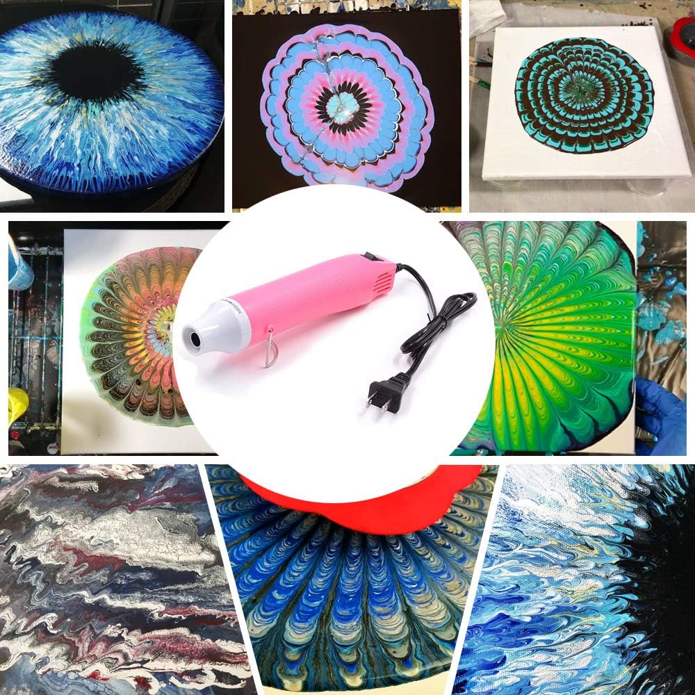 Epoxy Resin Bubble Remover, USLINSKY Bubble Buster Heat Gun with US Adapter Apply to Acrylic Painting Supplies, Quick Resin Bubble Free Tool for Crafts