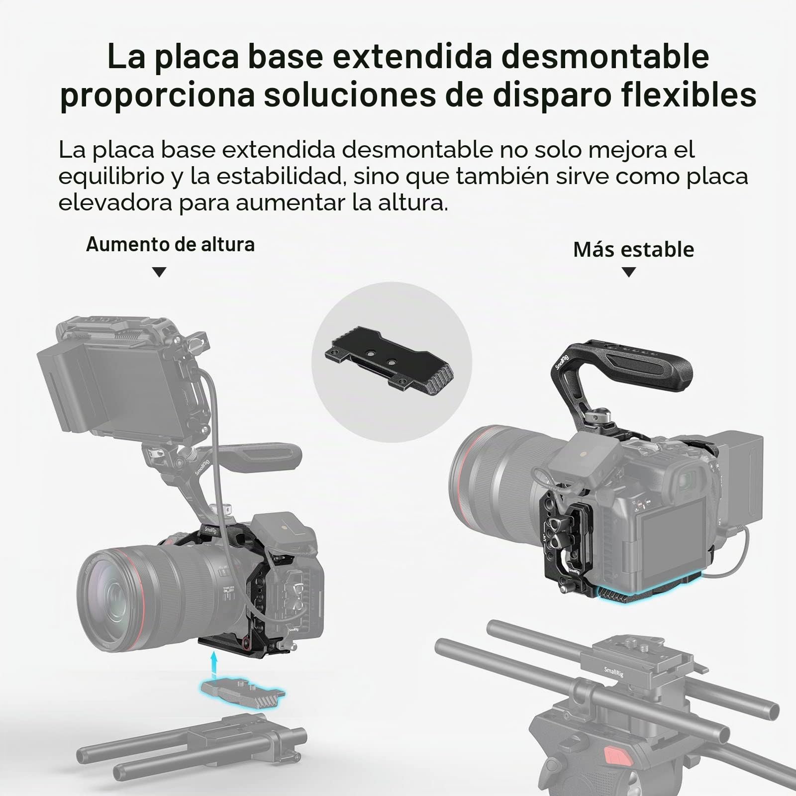 SMALLRIG R5C Camera Cage Handheld Kit para Canon R5 C con Top Handle, Full Cage, HDMI y USB-C Cable Clamp - 3891