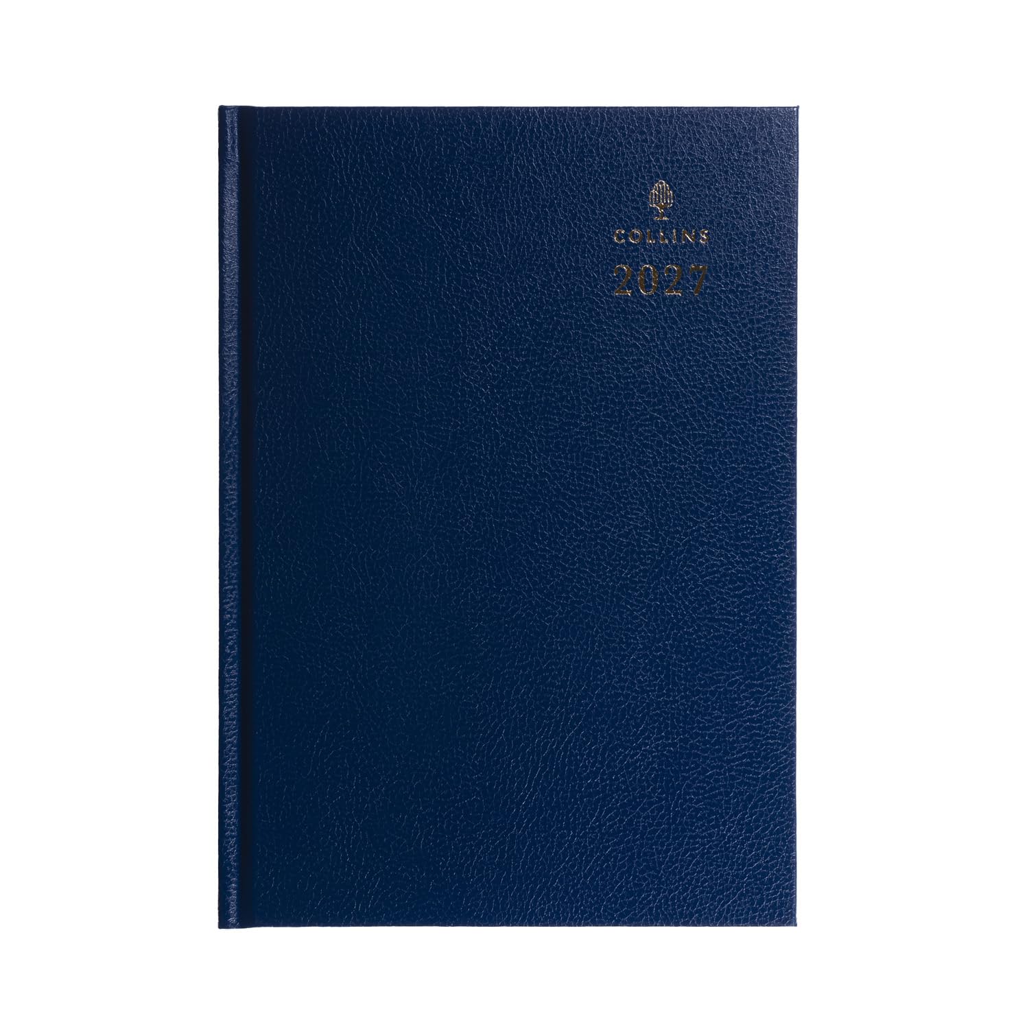 2027 Calendar Year Planner - 12 Month A5 Week-to-View Diary - Hard Cover in Blue - Collins Debden Standard Desk Range (35.60-27)