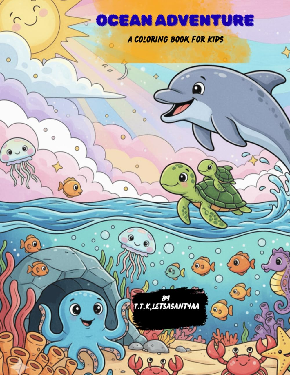 Ocean adventure: A coloring book for kids