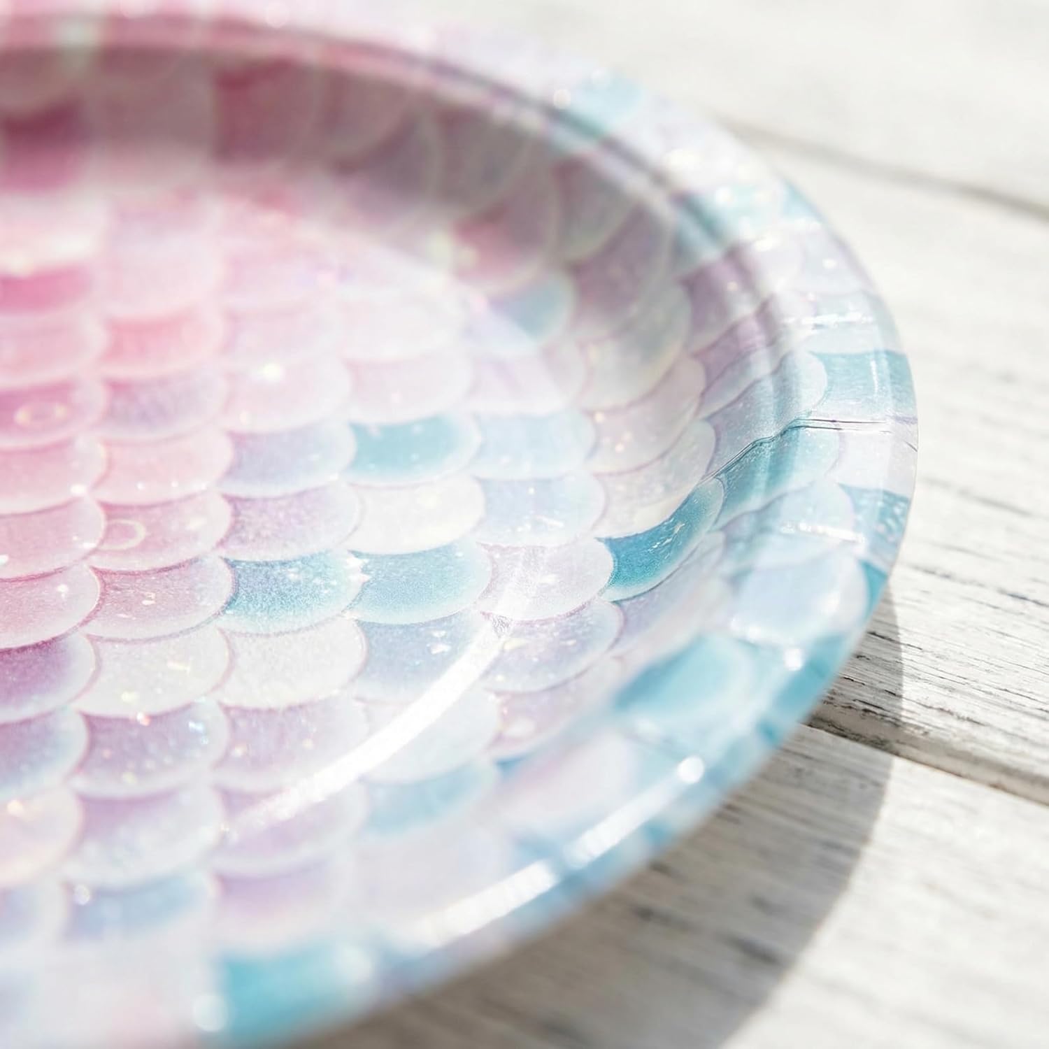 Mermaid Themed Party Decorations Supplies Little Pink Mermaid Party Tableware Set Include Plates, Cups, Napkins,Cutlery and Straw for Baby Shower, Birthday Party Decorations Serves 24