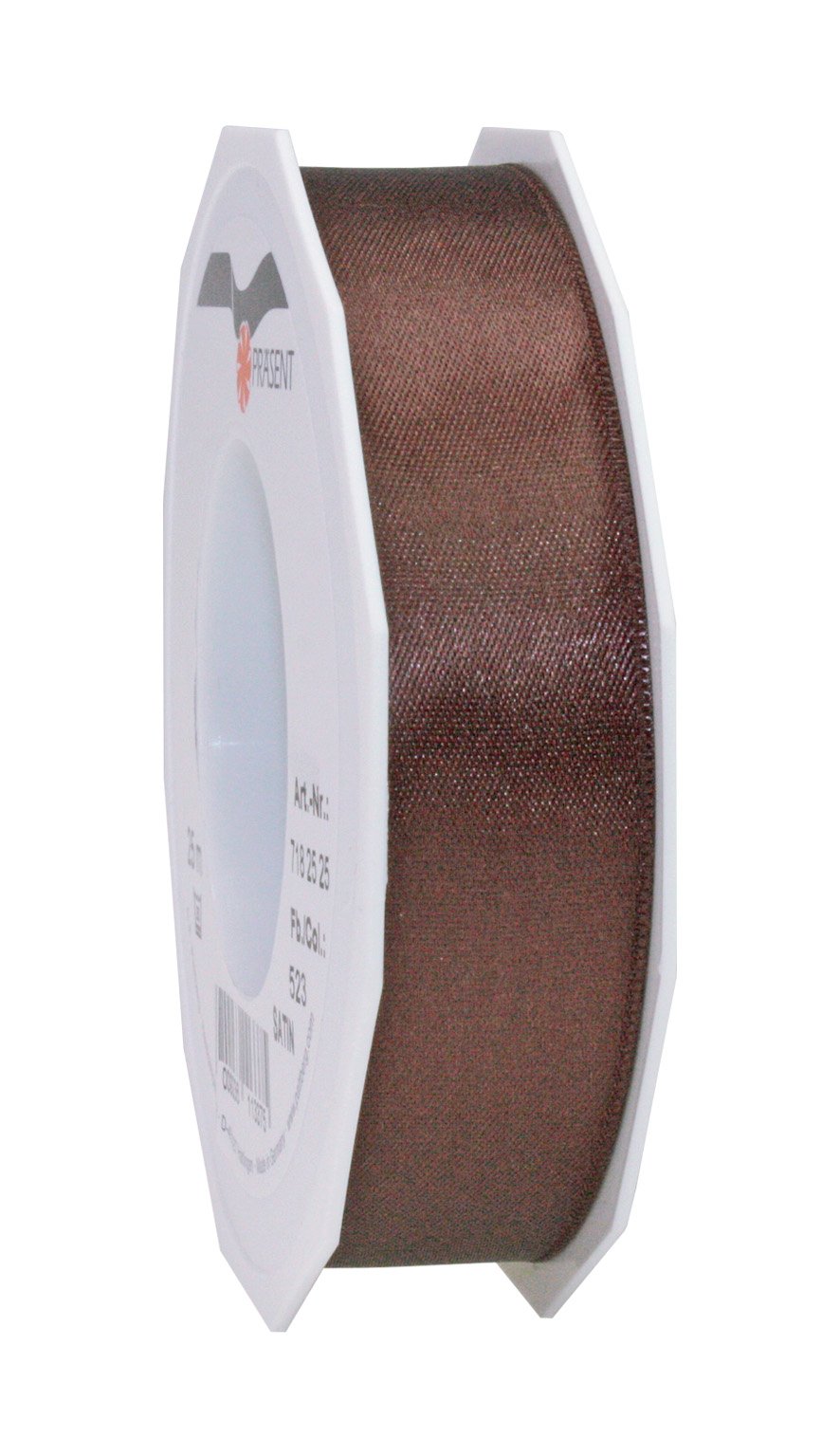 Präsent Pastel Green C.e. Pattberg Satin Espresso (Brown) Gift Ribbon, 27 Yards For Wrapping Gifts, 1 Inch Width, Ribbon For Decorating & Crafting, Decorative Ribbon For Gifts, For Every Occasion