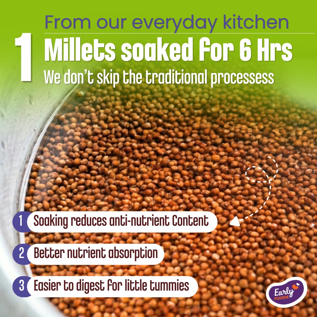 Early Foods - Foxtail Millet & Dates Porridge Mix, 200G|Cereals For Kids 4