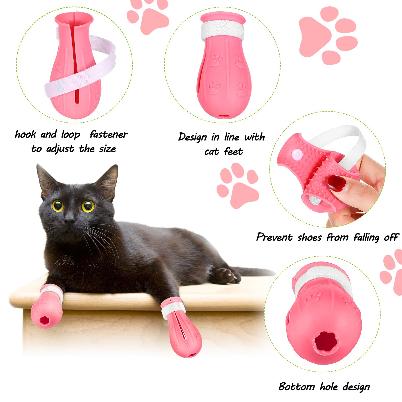 LEIFIDE Katzen-Maulkorb für die Fellpflege, inkl. 1 Maulkorb, 4 Stiefel, 2 Nagelknipser, Trimmer, atmungsaktiv, Anti-Biss-Maske, Schuhe für Katzen, Anti-Kratz-Pfotenabdeckungen für Haustierpflege