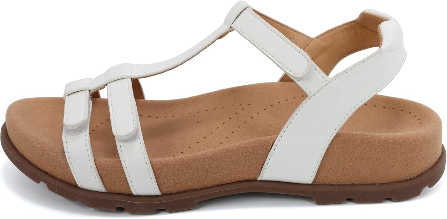 GRACESTRIDE Women's Orthopedic Walking Sandals with Arch Support and Adjustable Ankle & Foot Straps, Comfortable for Everyday Wear - Image 4