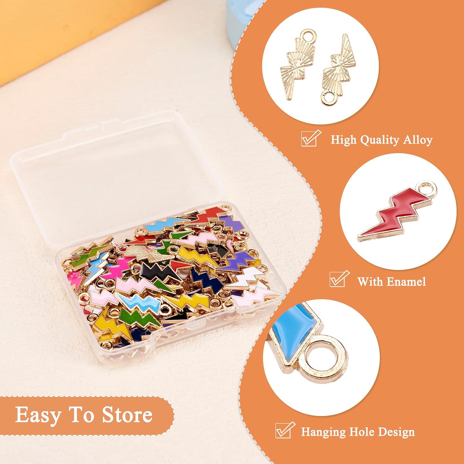 Craftdady Enamel Dangle Charms Pendant Food Animal Flower Cute Charms Colorful Metal Fruit Pendants Hang Ornament for Craft Bracelet Necklace Earring Key Chains Jewelry Making - Image 7