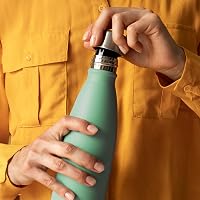 Mont-Clair H2O Rozsdamentes Acél Termosz 1L - Világoszöld Hőszigetelt Kulacs - 24 Óra Hideg & 12 Óra Meleg - BPA-mentes Szivárgásmentes Ivóp 5