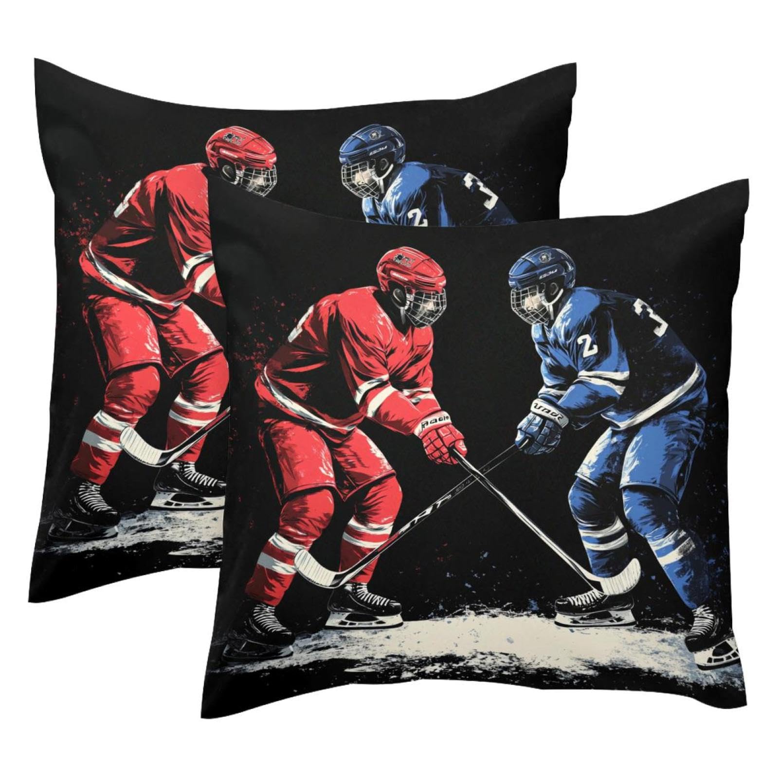 Fundas de almohada de hockey sobre hielo para decorar el sofá