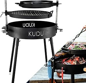KUDU 2 Grill - Open Fire BBQ Grilling System, Portable Charcoal Grills