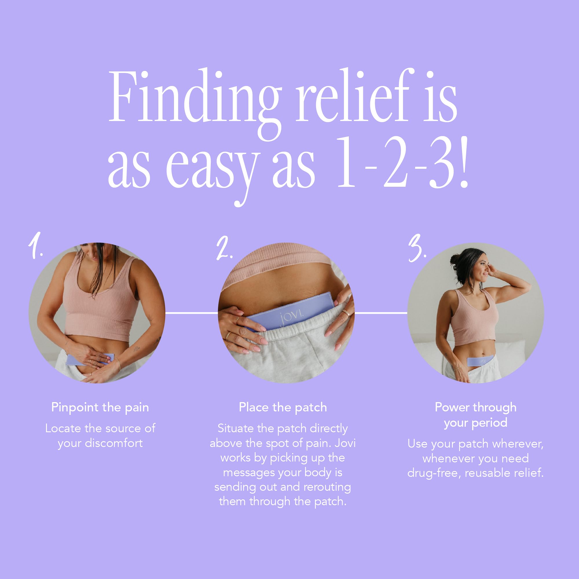 Jovi Band Wellness Patch for Women Natural Relief for Menstrual