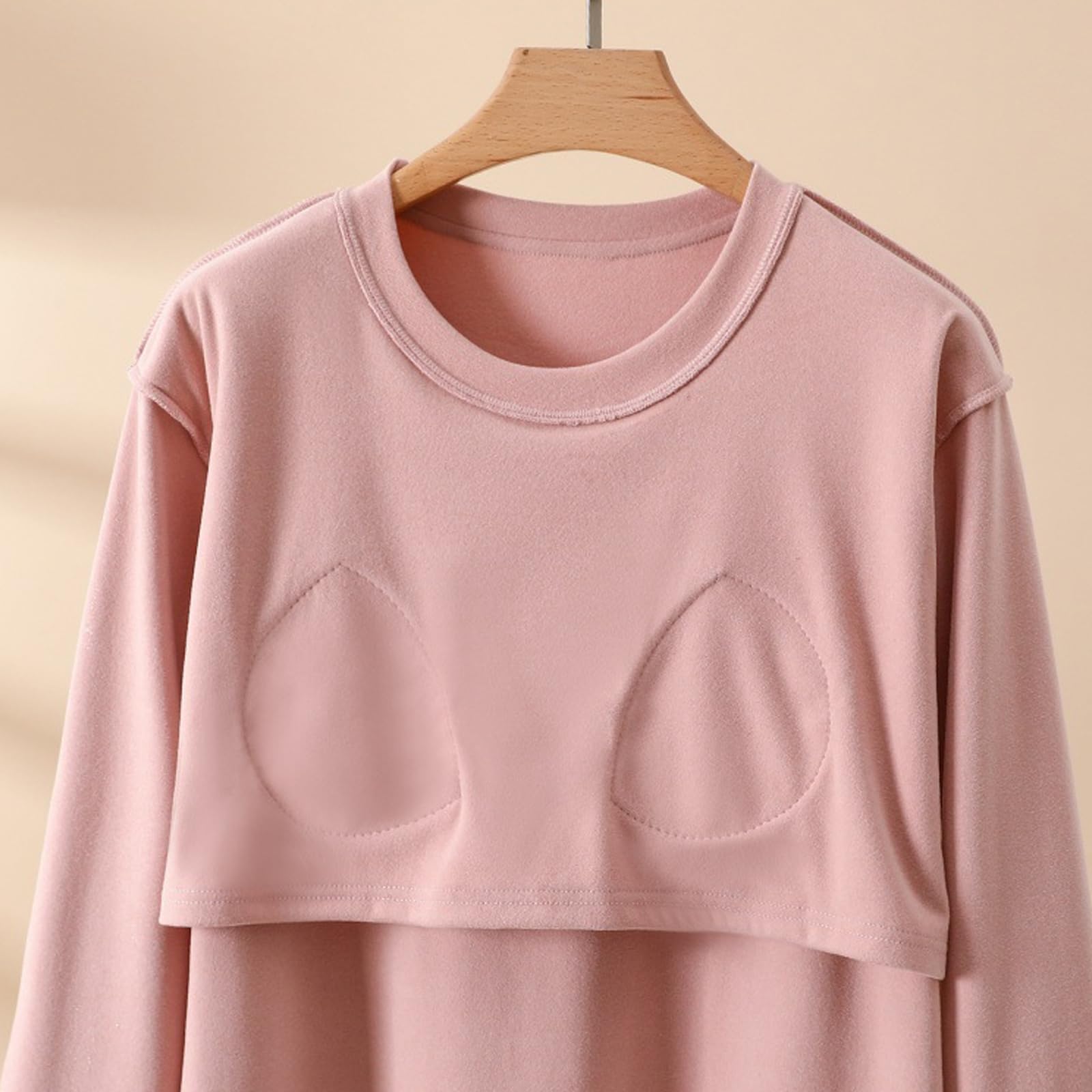 Camicia da notte termica premaman elastica in vita reggiseno integrato confortevole gravidanza indumenti da notte abiti da notte abito invernale maternità con lana