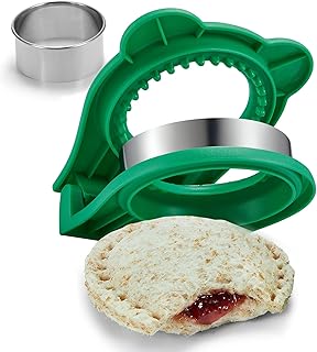 Sandwich Cutter and Sealer for Kids, DIY Decruster Pocket Sandwiches, Great for Breakfast Sandwich Maker, Lunchbox and Bento Box