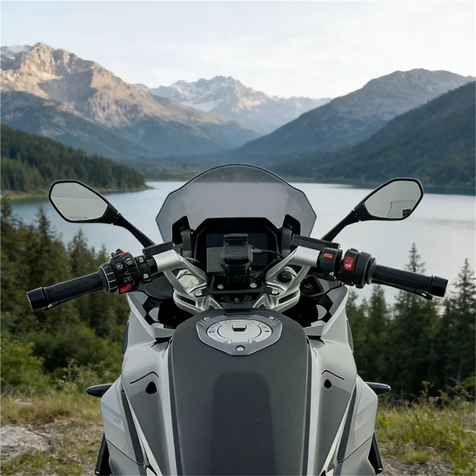 Szybka szyba motocyklowa Pasuje do BMW R1300 RS | Do deflektora powietrza przedniej szyby motocykla R1300RS(Gray 39CM)