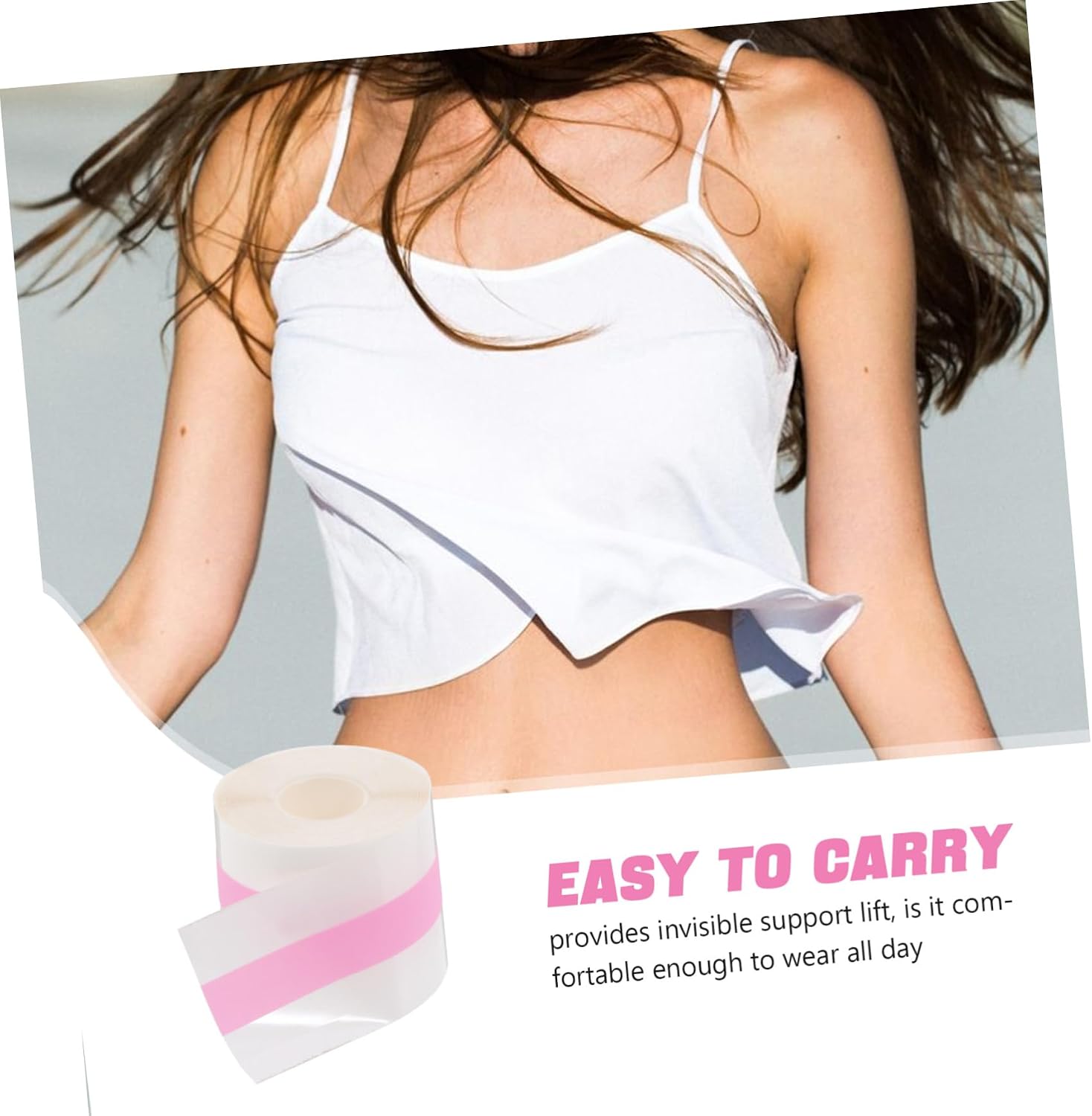 Lift Tape 1 Roll Adhesive Bra Sticker Nipple Cover for Women Invisible Breast Cover Comfortable and Reusable for Special Occasions