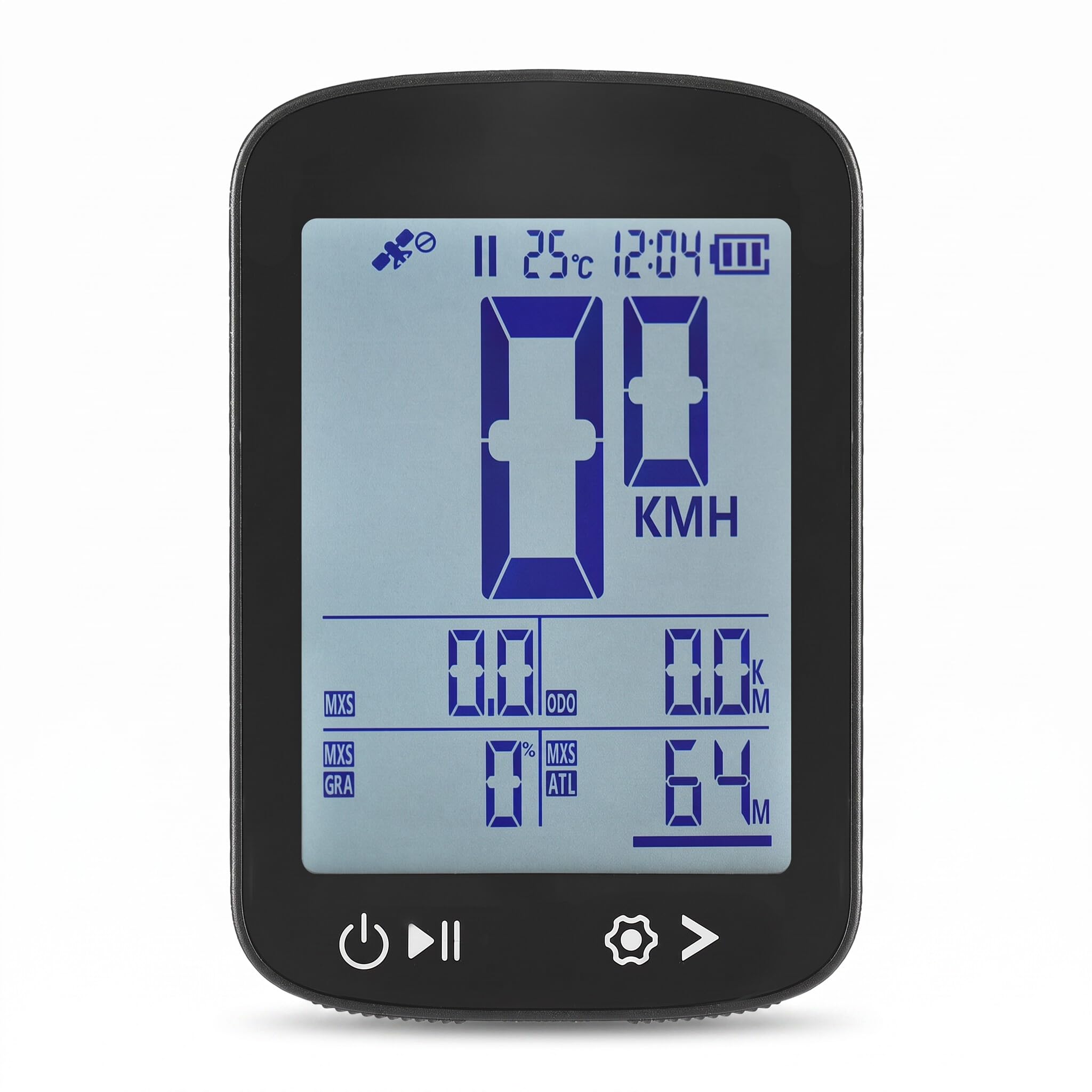 SENECESLI Computadora de Bicicleta GPS Inalámbrico, Computadora con Ciclismo con Batería de 3.7V 500 MAh, Posicionamiento de 5 Estrellas, Pantalla LCD FSTN de 2.4 Pulgadas