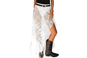 Women's Sheer Lace Maxi Skirt - Elevate your style to new heights