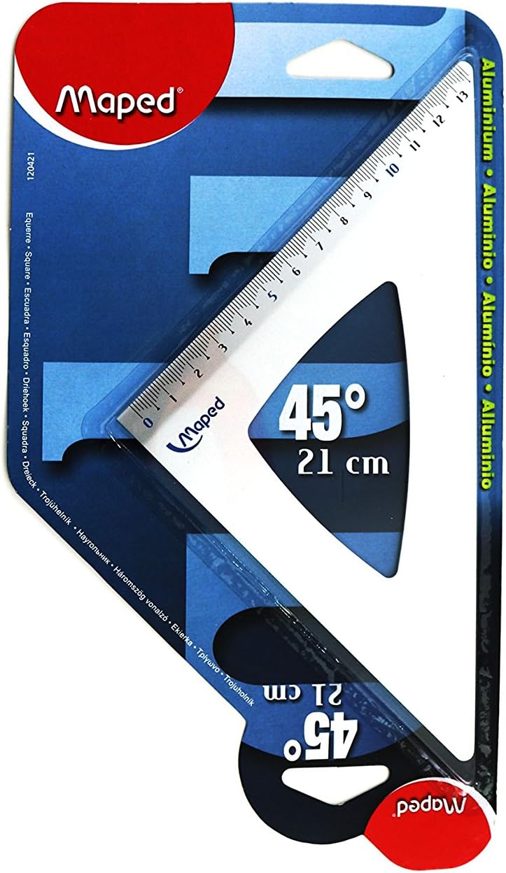 Kytpyi règle géométrie, 4 pièces 15cm kit géométrie ensemble de règles ...