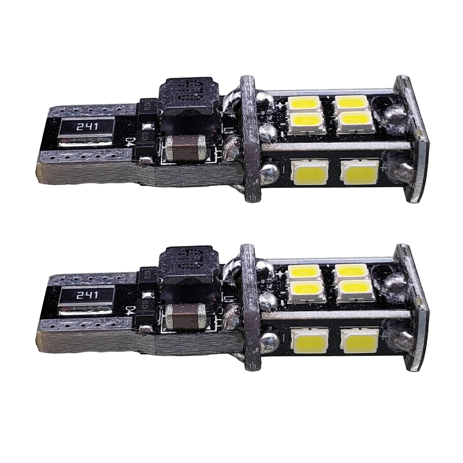 Lot de 2 ampoules 15 SMD T10 501 W5W pour camping-car/caravane 12V 8W