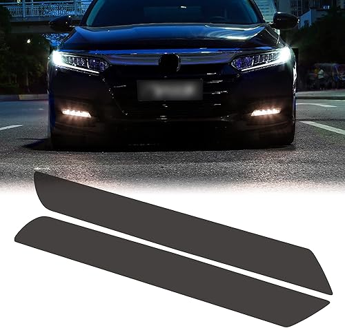 Miniatura 8 de TOMALL Películas de vinilo para luz antiniebla, color humo, compatibles con Honda 10th Accord 2018-2020, calcomanías de transmisión de luz