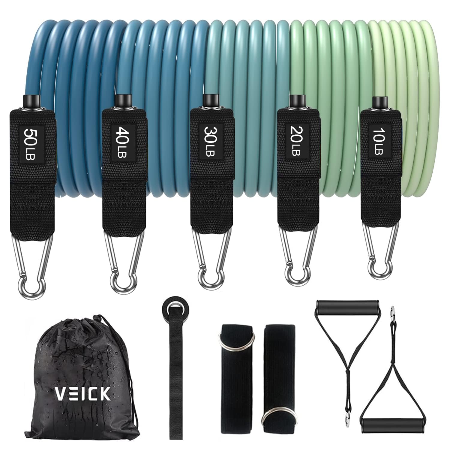 VEICK Resistance Bands Exercise Bands Workout Bands Resistance Bands for Working Out with Handles for Men and Women