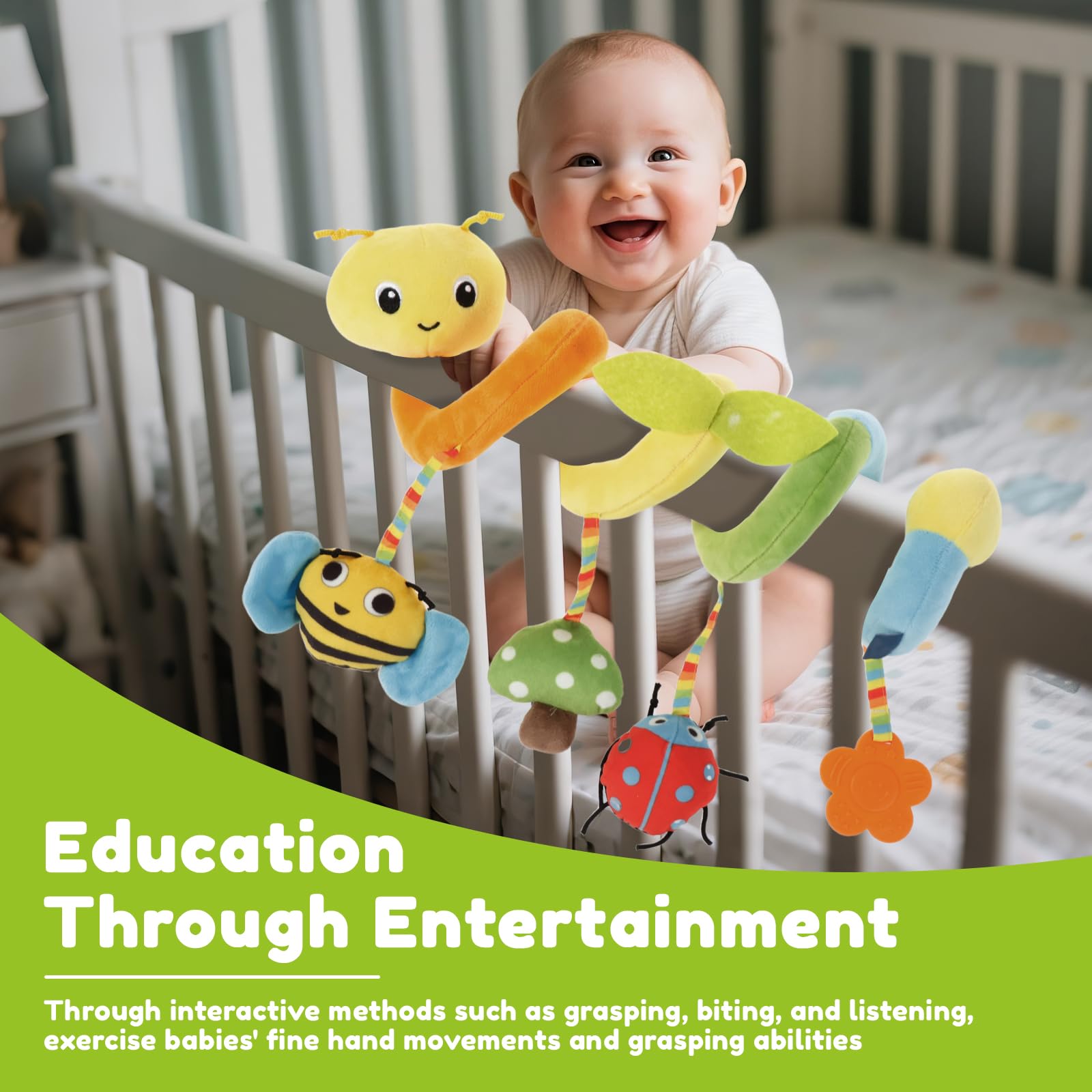 Poussette Jouet Suspendu Ours En Peluche Lit De Poupée Infantile