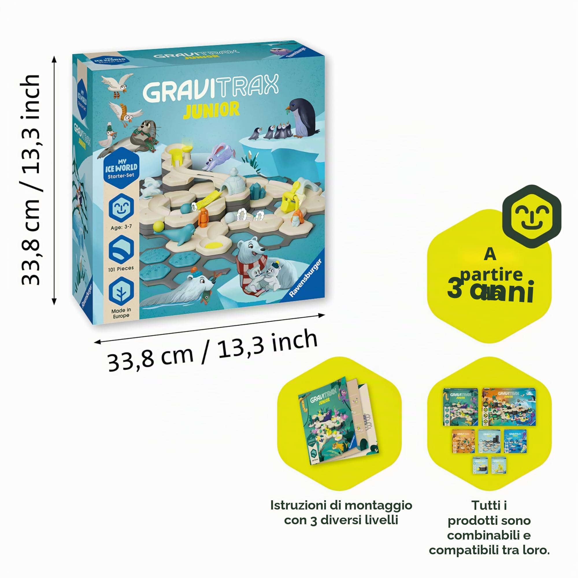 Ravensburger GraviTrax Junior 10927060 - Set base ghiaccio