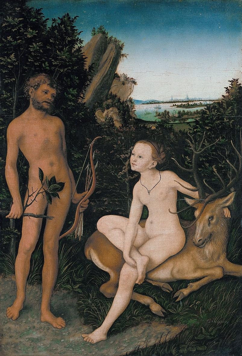 Tableaux Poster Lucas Cranach - Toile Chic Impression Abstraite pour Suite Parentale - 5