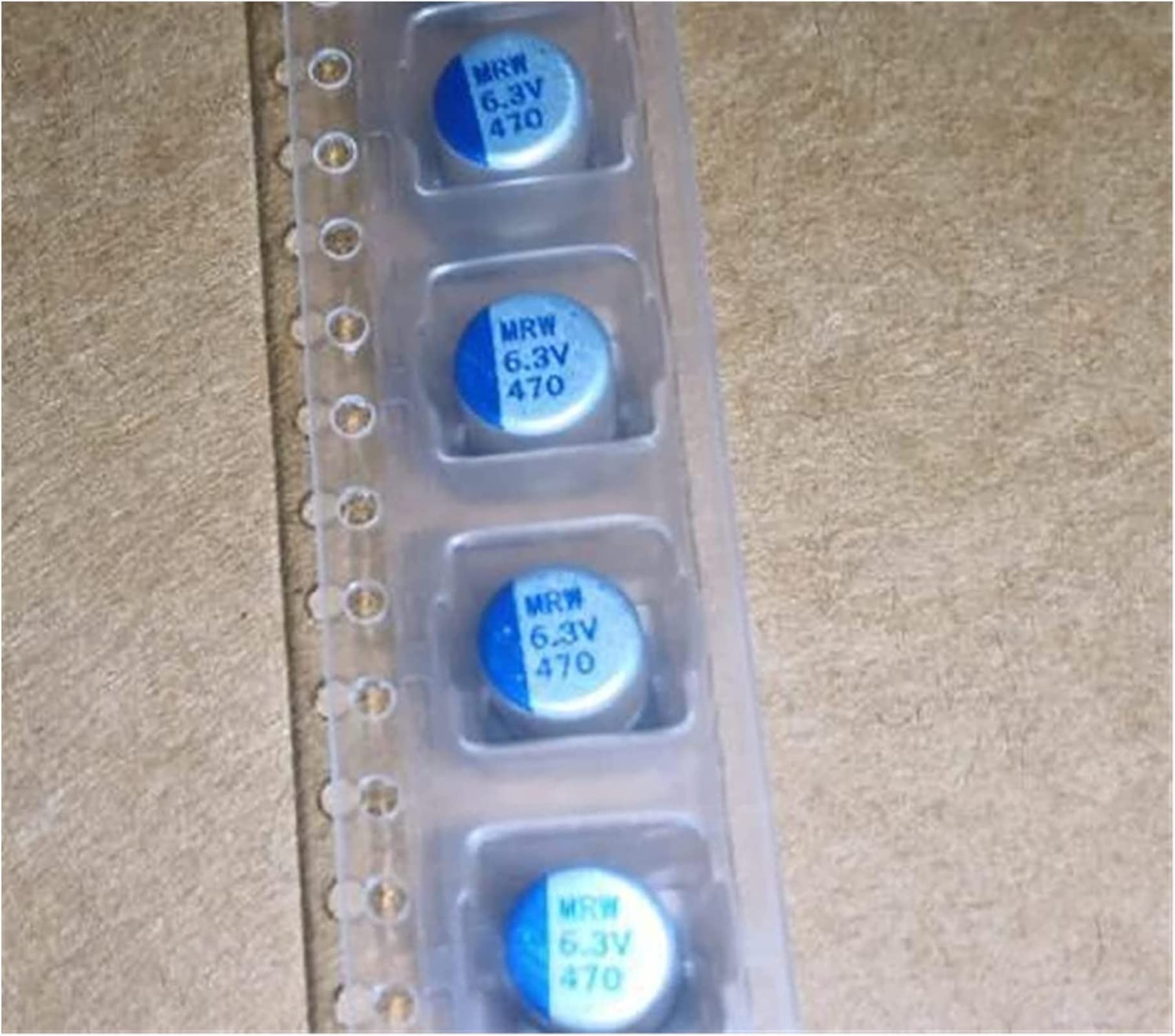 Kit de condensadores 20 piezas 6,3 v 470 UF 6x7 SMD condensadores de condensador sólido