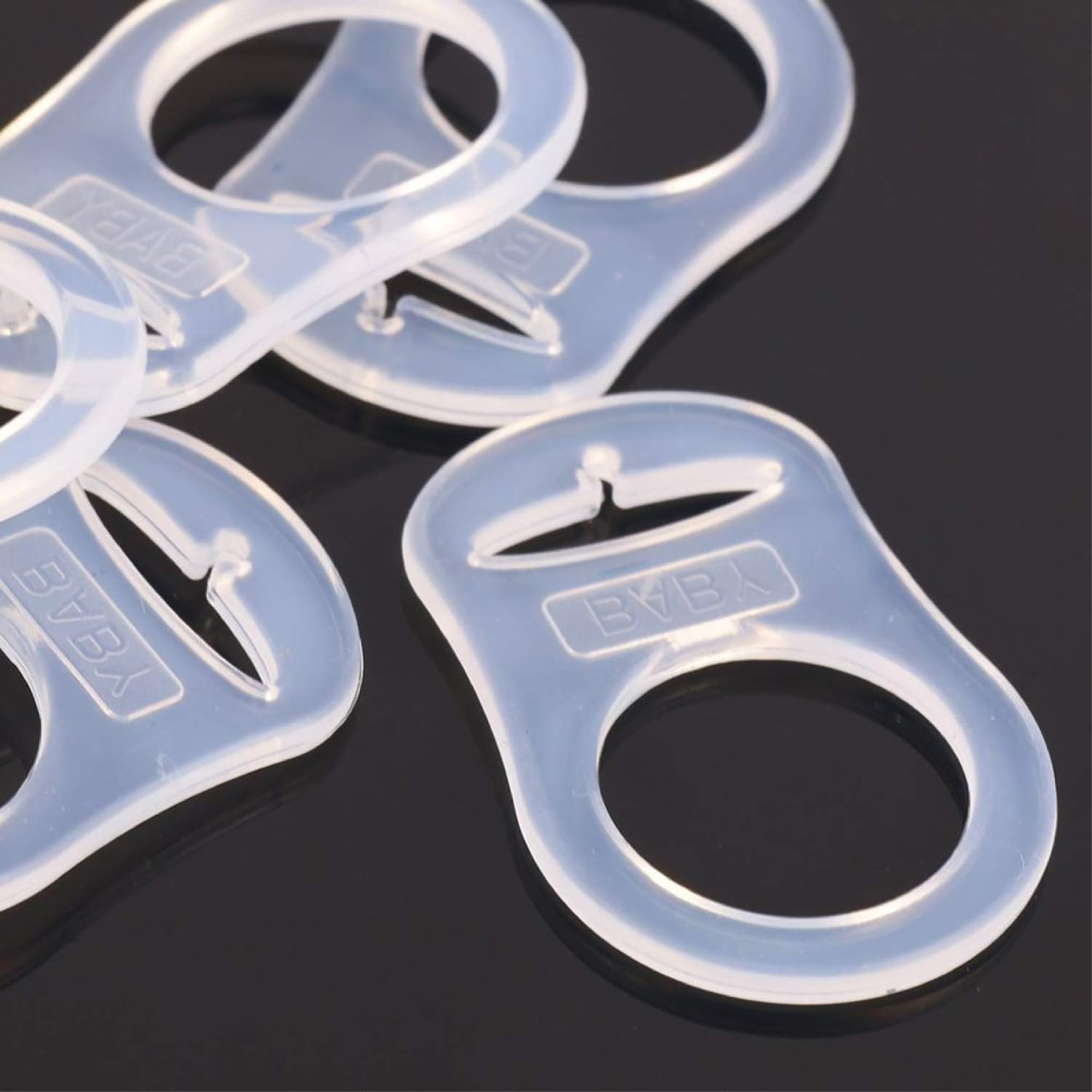 Adattatore per Clip Supporto Porta Ciuccio in Silicone, 4 Pezzi