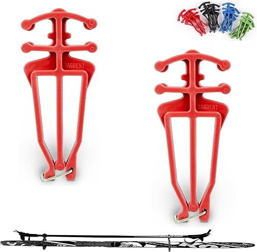 Miniatura 7 de Soporte universal para bastones y esquís de fondo - 1 par, soporte universal para bastones de esquí nórdico (negro)