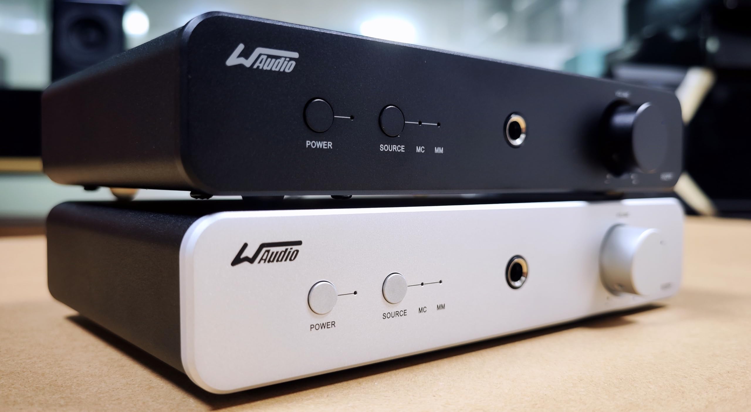 WAudio Preamplificatore Phono MM/MC ad alta fedeltà nero