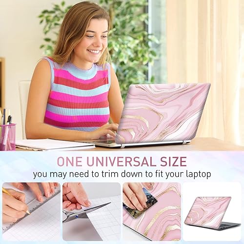 Miniatura 171 de Adhesivo para laptop de 12.1-15.6 pulgadas, calcomanía reutilizable universal de vinilo para laptop, protector de arte impermeable en color panal