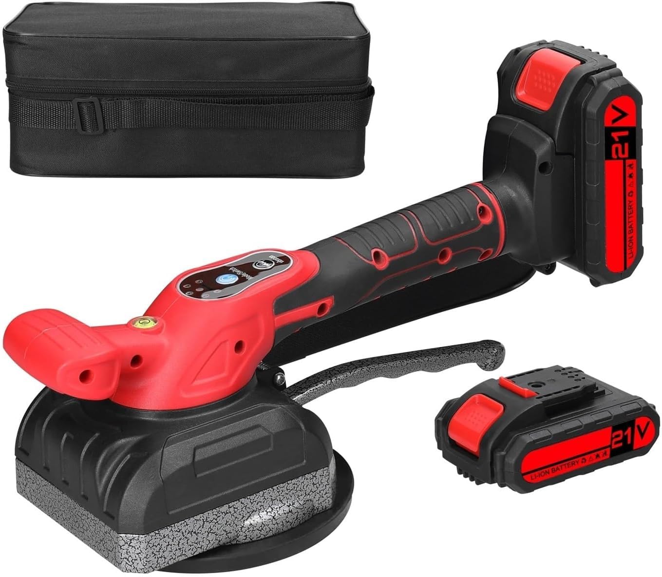 Machine de pose de carrelage avec aspiration forte et deux batteries – Outil haute capacité pour installation au mur et au sol avec utilitaire vibrant pour une utilisation sans effort